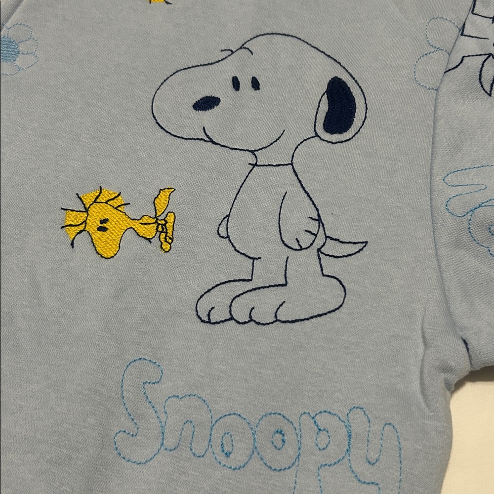 Disney Full Zip Hoodie with Embroidered Snoopy and Woodstock XL NWT - Picture 4 of 11